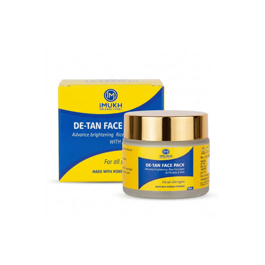 DE TAN RICE FACE PACK WITH AHA & BHA